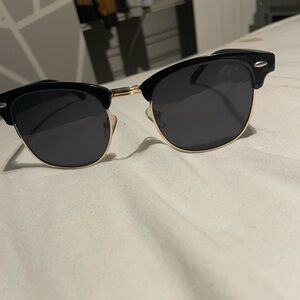 Classic Black and Gold Sunglasses